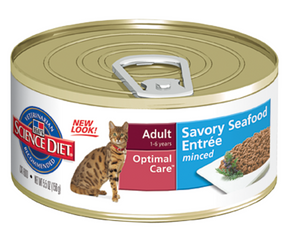 Hills Science Diet - All Breeds, Adult Cat Savory Seafood Entrée Canned Cat Food-Southern Agriculture