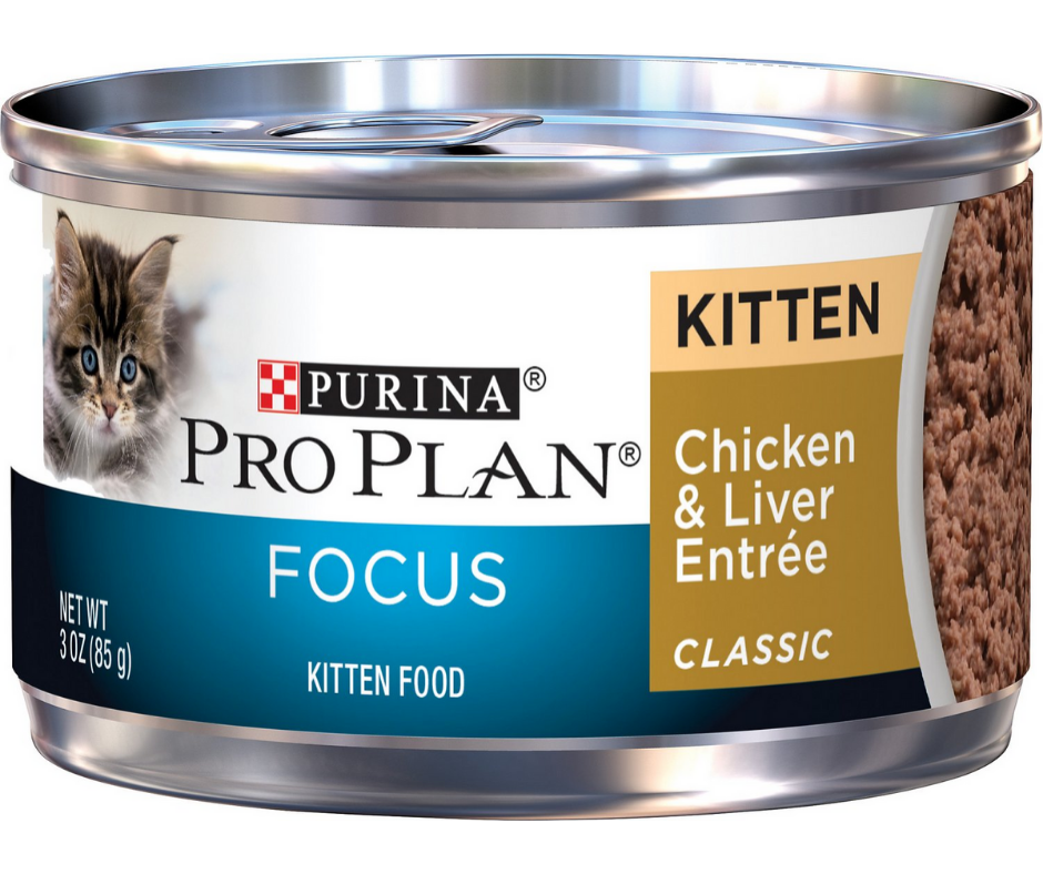 Purina Pro Plan FOCUS - All Breeds, Kitten Chicken & Liver Entrée Classic Recipe Canned Cat Food-Southern Agriculture