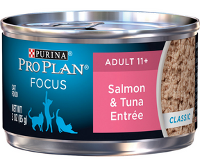 Purina Pro Plan FOCUS - All Breeds, Senior Cat 11+ Years Old Salmon & Tuna Entrée Classic Canned Cat Food-Southern Agriculture
