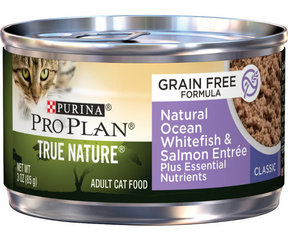 Purina Pro Plan TRUE NATURE - Grain Free Natural Ocean Whitefish & Salmon Entrée Canned Cat Food-Southern Agriculture