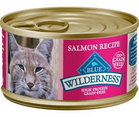 Blue Buffalo Wilderness - All Breeds, Adult Cat Grain Free Salmon Recipe Canned Cat Food-Southern Agriculture