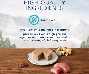 Blue Buffalo Wilderness - All Breeds, Adult Cat Grain Free Turkey Recipe Canned Cat Food-Southern Agriculture