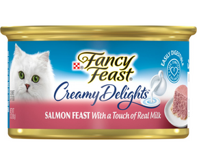 Purina Fancy Feast- All Breeds, Adult Cat Creamy Delights Salmon with a Touch of Real Milk Recipe Canned Cat Food-Southern Agriculture