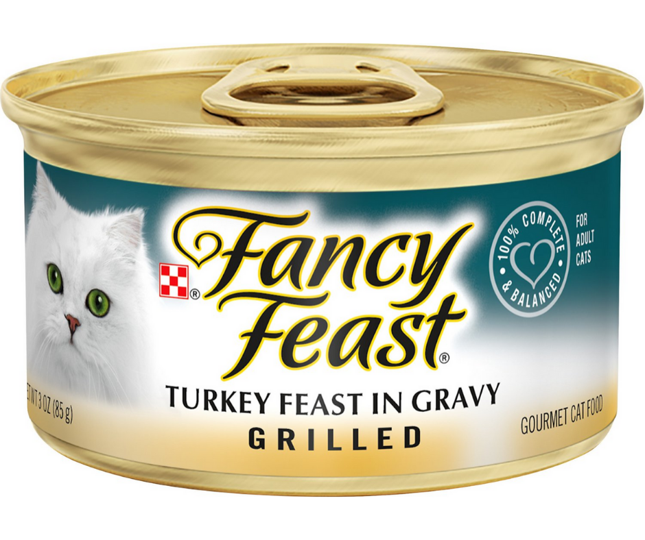 Purina Fancy Feast - All Breeds, Adult Cat Grilled Turkey in Gravy Recipe Canned Cat Food-Southern Agriculture