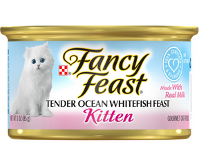 Purina Fancy Feast - All Breeds, Kitten Classic Paté Tender Ocean Whitefish Feast Recipe Canned Cat Food-Southern Agriculture