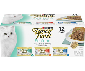 Purina Fancy Feast - All Breeds, Adult Cat Classic Paté Seafood Feast, Variety Pack Canned Cat Food-Southern Agriculture