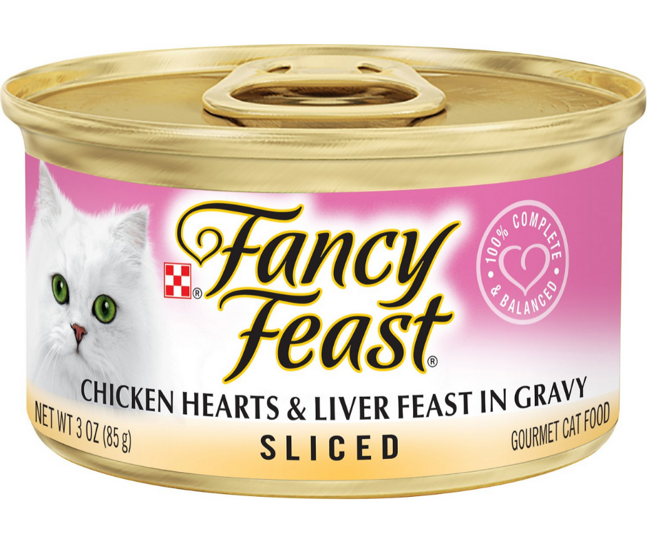 Purina Fancy Feast - All Breeds, Adult Cat Sliced Chicken Hearts & Liver in Gravy Recipe Canned Cat Food-Southern Agriculture