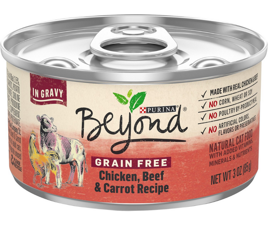 Purina Beyond - All Breeds, Adult Cat Grain Free Chicken, Beef & Carrot in Gravy Recipe Canned Cat Food-Southern Agriculture