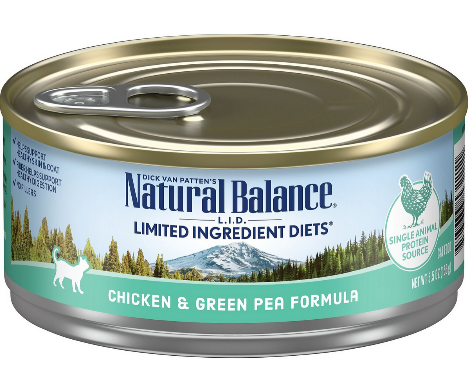 Natural Balance, LID Limited Ingredient Diets - All Breeds, Adult Cat Chicken & Green Pea Recipe Canned Cat Food-Southern Agriculture
