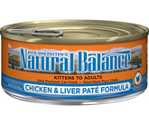 Natural Balance, Original Ultra - All Cat Breeds, All Life Stages Ultra Premium Chicken & Liver Paté Recipe Canned Cat Food-Southern Agriculture