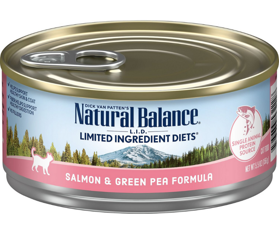 Natural Balance, LID Limited Ingredient Diets - All Breeds, Adult Cat Salmon & Green Pea Recipe Canned Cat Food-Southern Agriculture