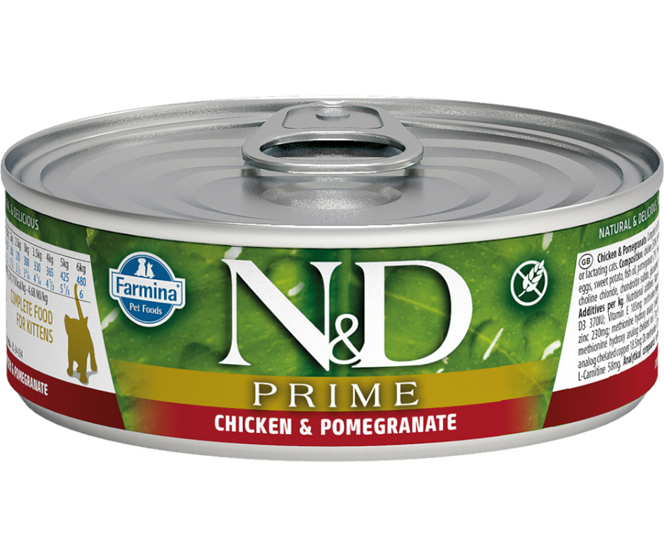 Farmina Pet Foods, N&D Prime - All Breeds, Kitten Chicken and Pomegranate Recipe Canned Cat Food-Southern Agriculture