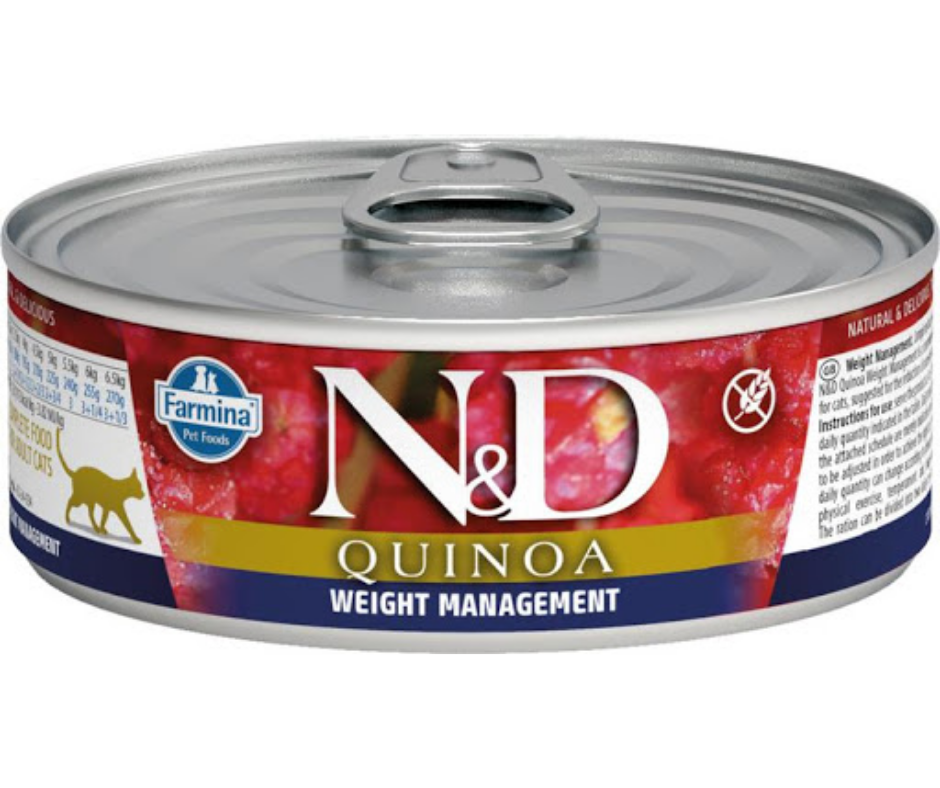 Farmina Pet Foods N&D Quinoa - All Breeds, Adult Cat Weight Management, Lamb Recipe Canned Cat Food-Southern Agriculture