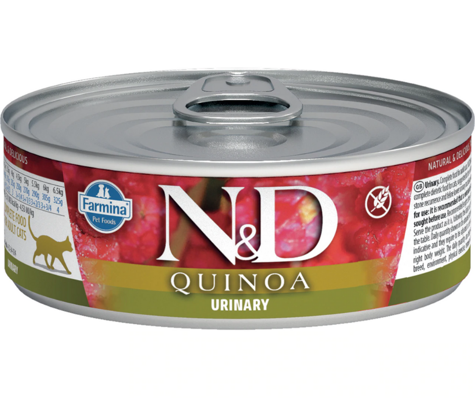 Farmina Pet Foods, N&D Quinoa - All Breeds, Adult Cat Urinary, Duck Recipe Canned Cat Food-Southern Agriculture
