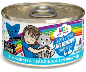 Weruva BFF, OMG Love Munchkin! - All Breeds, Adult Cat Grain-Free Chicken & Pumpkin Dinner in Gravy Canned Cat Food-Southern Agriculture