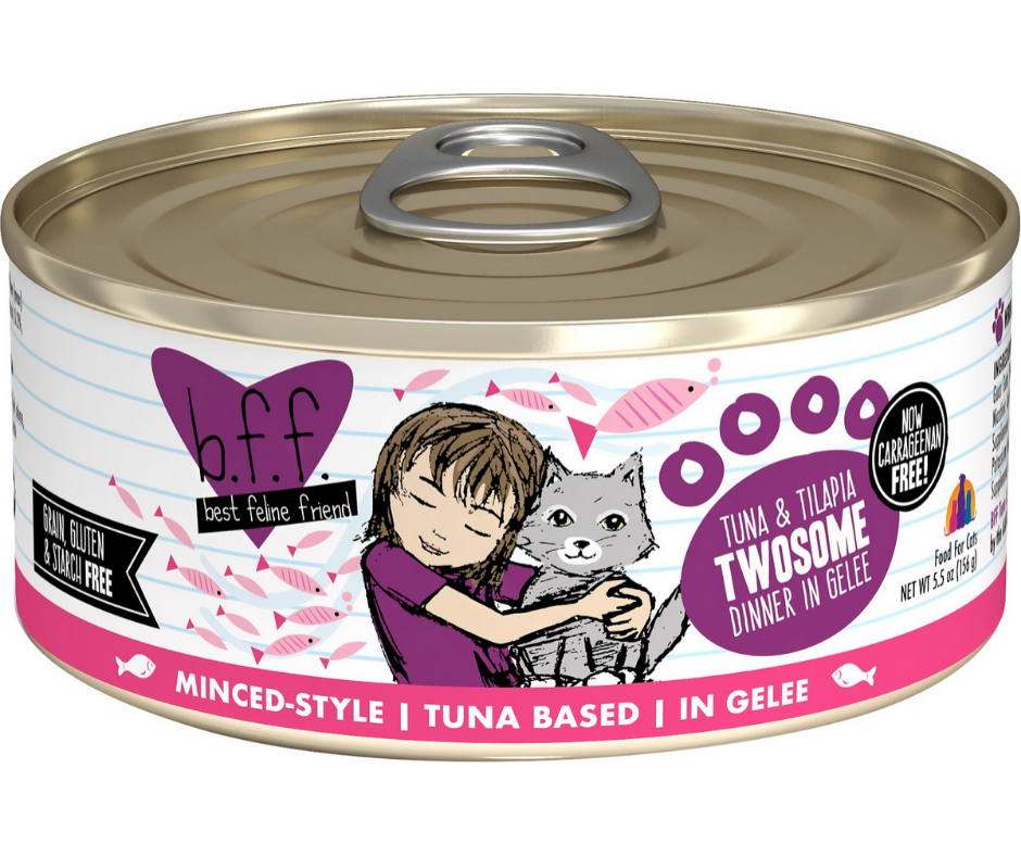 Weruva BFF, Twosome - All Cat Breeds, All Life Stages Tuna & Tilapia Dinner in Gelee Canned Cat Food-Southern Agriculture