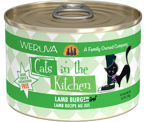 Weruva, Cats in the Kitchen - All Breeds, Adult Cat Grain-Free Lamb Burgini Lamb Recipe Au Jus Canned Cat Food-Southern Agriculture