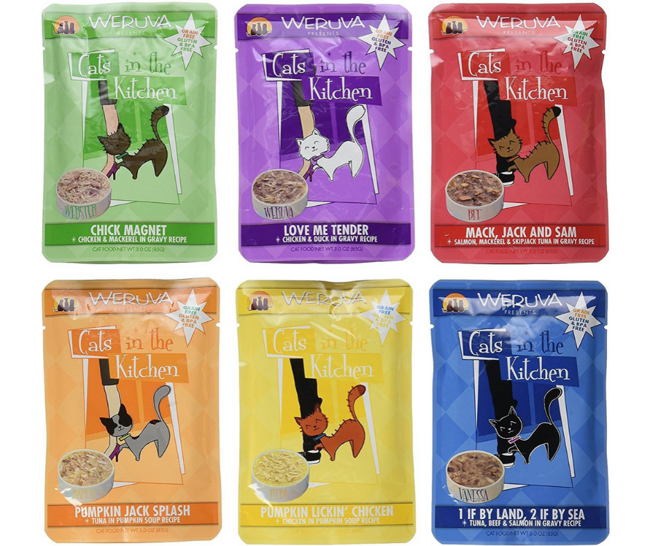 Weruva, Cats in the Kitchen - All Breeds, Adult Cat Grain-Free Cat Food Pouches, Variety Pack Canned Cat Food-Southern Agriculture