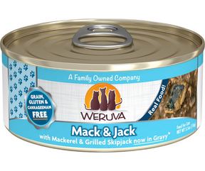 Weruva - All Breeds, Adult Cat Mack and Jack, Grain Free Mackerel & Grilled Skipjack Recipe Canned Cat Food-Southern Agriculture
