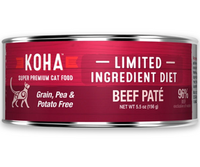 KOHA, Limited Ingredient Diet - All Breeds, Adult Cat Beef Paté Recipe Canned Cat Food-Southern Agriculture