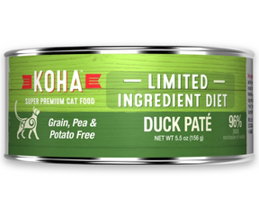 KOHA, Limited Ingredient Diet - All Breeds, Adult Cat Duck Paté Recipe Canned Cat Food-Southern Agriculture