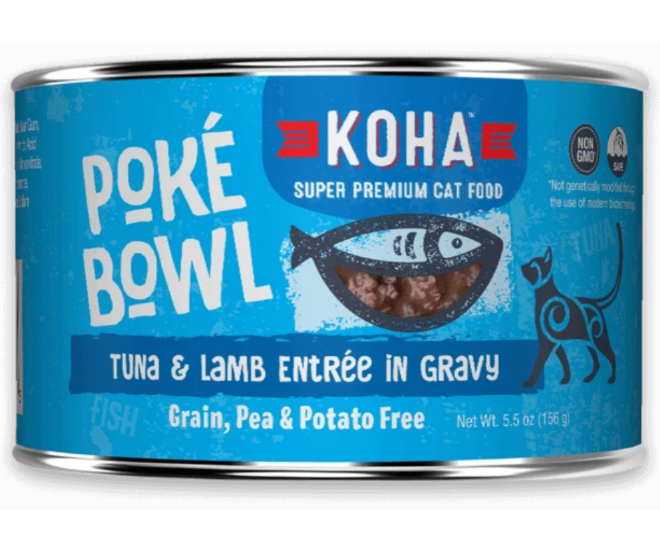 KOHA, Poké Bowl - All Breeds, Adult Cat Tuna & Lamb Entrée in Gravy Recipe Canned Cat Food-Southern Agriculture