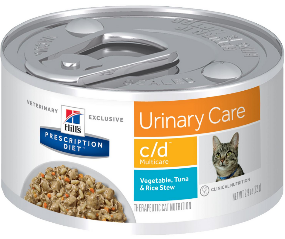 Hill's Prescription Diet - c/d Urinary Care & Multicare Feline Vegetable, Tuna & Rice Stew Canned Cat Food-Southern Agriculture