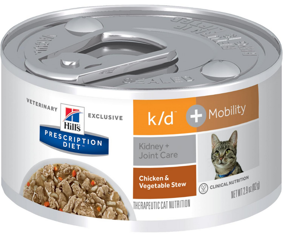 Hill's Prescription Diet - k/d + Mobility Kidney & Joint Care Feline - Chicken & Vegetable Stew Canned Cat Food-Southern Agriculture