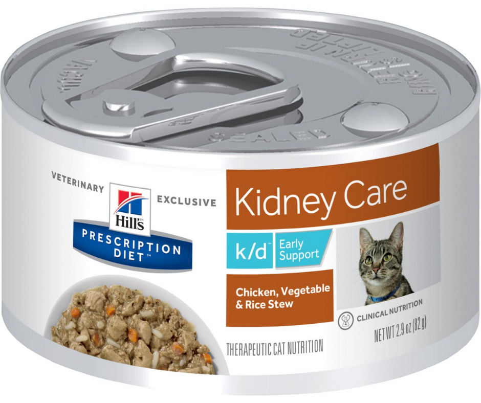 Hill's Prescription Diet - k/d Kidney Care & Early Support Feline - Chicken, Vegetable & Rice Stew Canned Cat Food-Southern Agriculture