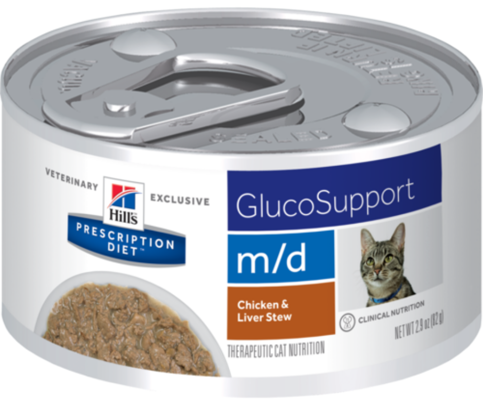 Hill's Prescription Diet - m/d GlucoSupport Feline - Chicken & Liver Stew Canned Cat Food-Southern Agriculture