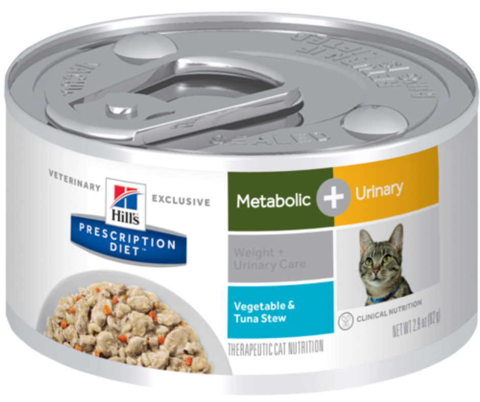 Hill's Prescription Diet - Metabolic + Urinary Weight & Urinary Care Feline - Vegetable & Tuna Stew Canned Cat Food-Southern Agriculture