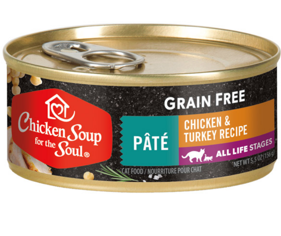 Chicken Soup for the Soul - All Cat Breeds, All Life Stages Grain Free Chicken & Turkey Paté Recipe Canned Cat Food-Southern Agriculture
