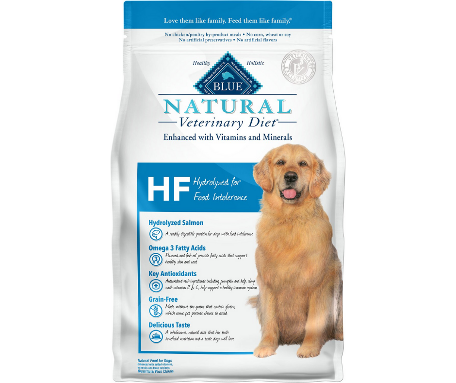 Blue Buffalo, BLUE Natural Veterinary Diet - HF Hydrolyzed for Food Intolerance Grain-Free Salmon Formula Dry Dog Food-Southern Agriculture
