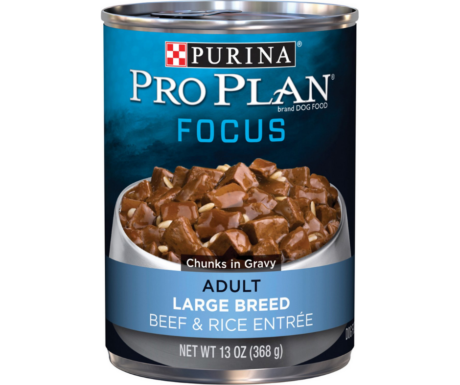 Purina Pro Plan Focus - Large Breed, Adult Dog Beef & Rice Entree Chunks in Gravy Canned Dog Food-Southern Agriculture