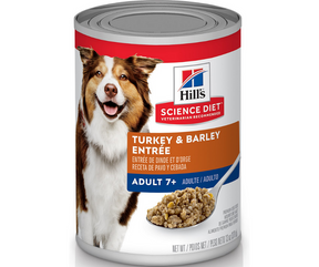 Hill's Science Diet - All Breeds, Adult Dog 7+ Years Old Turkey & Barley Entree Canned Dog Food-Southern Agriculture