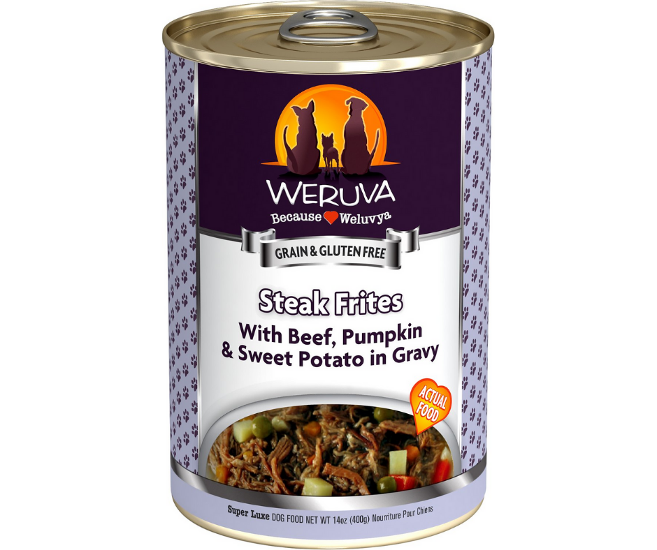 Weruva - All Breeds, Adult Dog Steak Frites - Grain Free Beef, Pumpkin & Sweet Potatoes in Gravy Canned Dog Food-Southern Agriculture