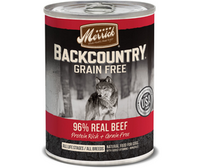 Merrick, Backcountry Grain Free - All Dog Breeds, All Life Stages 96% Real Beef Recipe Canned Dog Food-Southern Agriculture