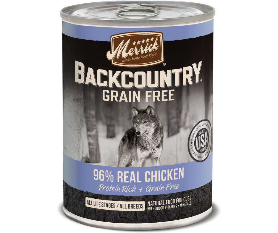 Merrick, Backcountry Grain Free - All Dog Breeds, All Life Stages 96% Real Chicken Recipe Canned Dog Food-Southern Agriculture