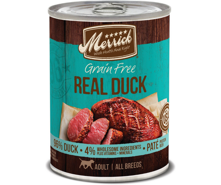 Merrick- All Breeds, Adult Dog Grain Free Real Duck Recipe Canned Dog Food-Southern Agriculture