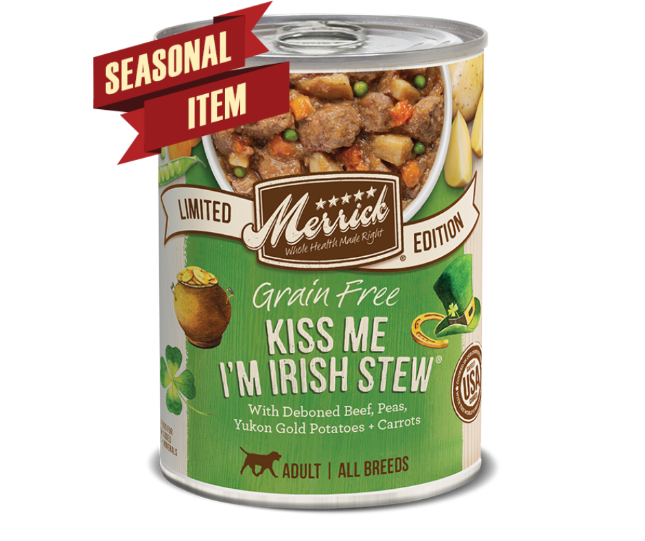 Merrick, Seasonal Stew - All Breeds, Adult Dog Grain Free Kiss Me I'm Irish Recipe Canned Dog Food-Southern Agriculture