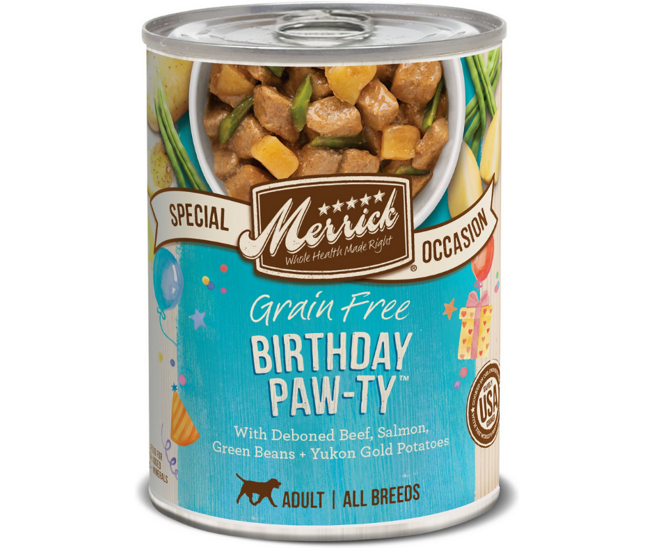 Merrick - All Breeds, Adult Dog Birthday Paw-ty Recipe Canned Dog Food-Southern Agriculture