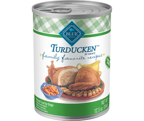 Blue Buffalo, Family Favorite Recipes - All Breeds, Adult Dog Grain-Free Turducken Recipe Canned Dog Food-Southern Agriculture
