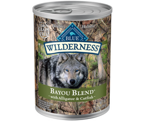 Blue Buffalo, Wilderness - All Breeds, Adult Dog Bayou Blend - Alligator & Catfish Recipe Canned Dog Food-Southern Agriculture