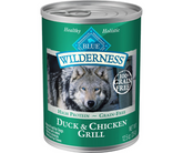 Blue Buffalo, Wilderness - All Breeds, Adult Dog Grain-Free Duck & Chicken Grill Recipe Canned Dog Food-Southern Agriculture