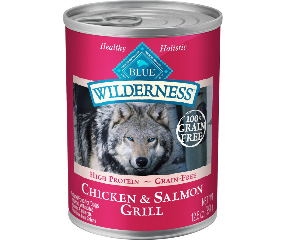 Blue Buffalo, Wilderness - All Breeds, Adult Dog Grain-Free Salmon & Chicken Grill Recipe Canned Dog Food-Southern Agriculture