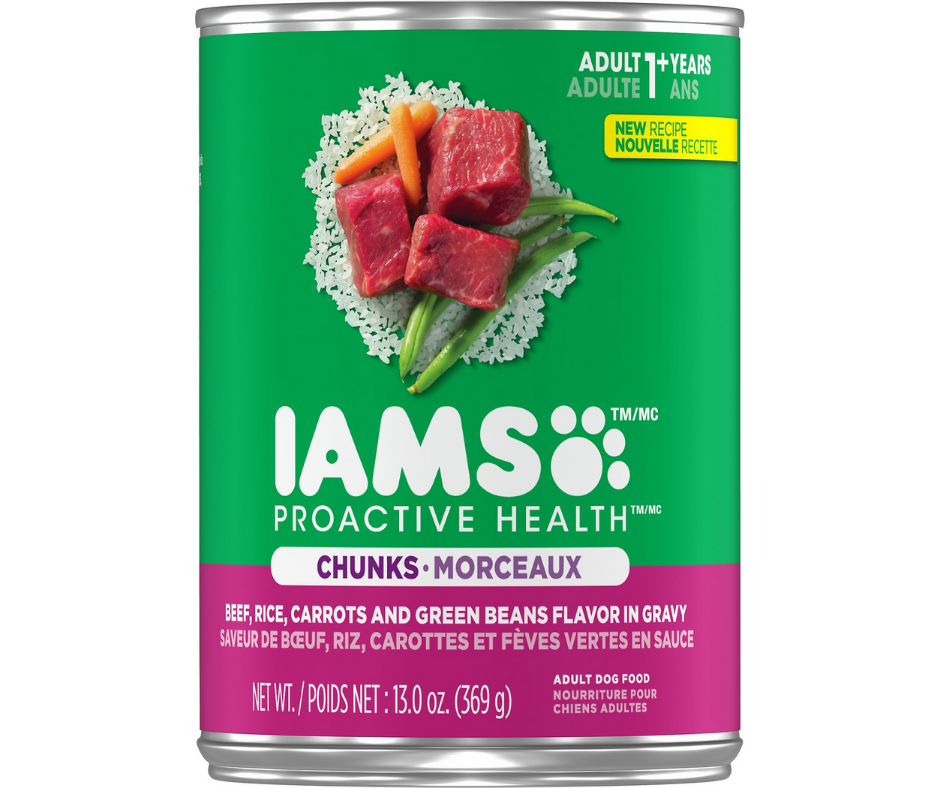 Iams, ProActive Health - All Breeds, Adult Dog Beef, Rice, Carrots & Green Beans Flavor Chunks In Gravy Canned Dog Food-Southern Agriculture