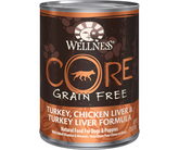 Wellness, CORE - All Breeds, Adult Dog Grain-Free Turkey, Chicken Liver & Turkey Liver Formula Canned Dog Food-Southern Agriculture