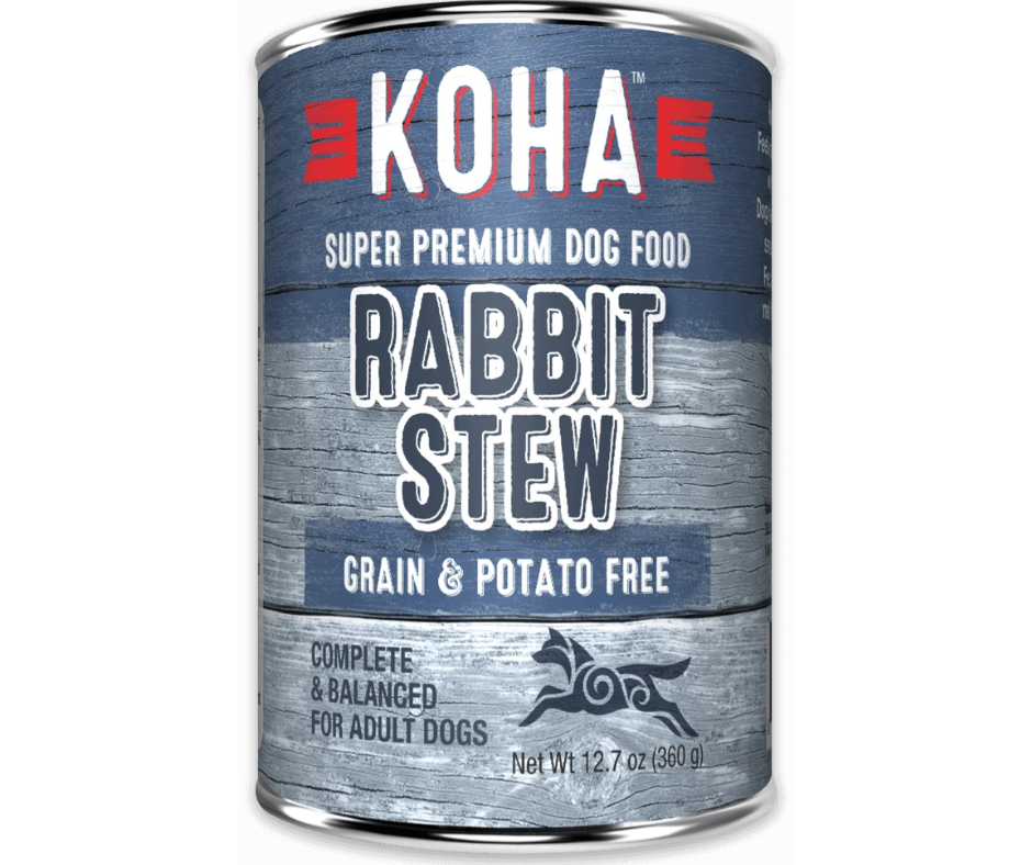 KOHA, Minimal Ingredient - All Breeds, Adult Dog Rabbit Stew Recipe Canned Dog Food-Southern Agriculture