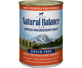 Natural Balance, LID Limited Ingredient Diets - All Breeds, Adult Dog Grain-Free Sweet Potato & Fish Formula Canned Dog Food-Southern Agriculture