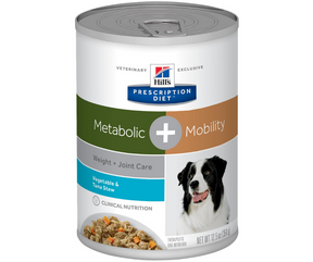 Hill's Prescription Diet - Metabolic + Mobility Weight & Joint Care - Vegetable & Tuna Stew Formula Canned Dog Food-Southern Agriculture